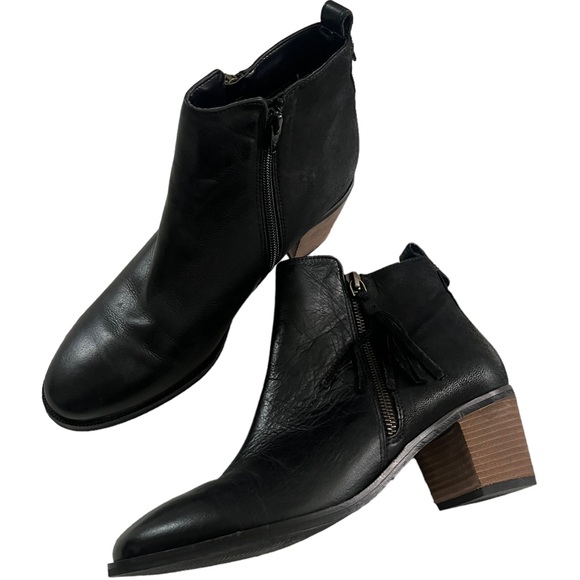 Crevo Autumn Tassel Leather Ankle Boots 10 - Picture 7 of 10